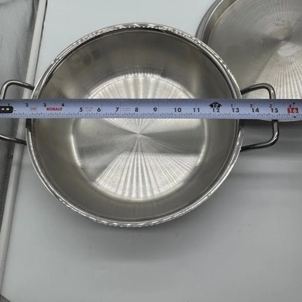 Silga Design Milano Teknika 18/10 Stainless Steel 28cm Casserole Pan with Lid